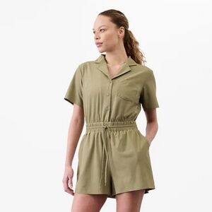 Athleta Avenue Olive Green Romper - NWT